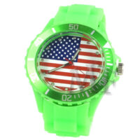 ITHAQUE montre silicone étanche verte USA – Image 2