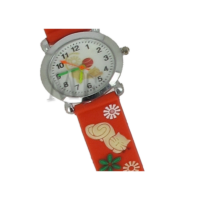 Chat montre enfant silicone rouge – Image 3