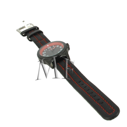 MONTRE MIXTE SPORT ROUGE ET NOIR