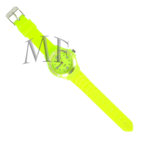 montre Atlantica vert pomme. silicone et étanche