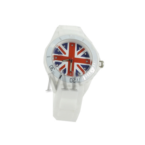 montre silicone motif anglais