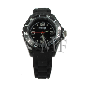 montre sport silicone noir