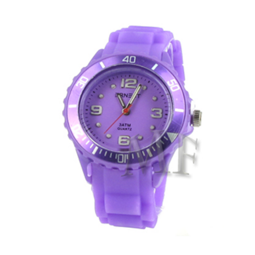 montre silicone femme fushia