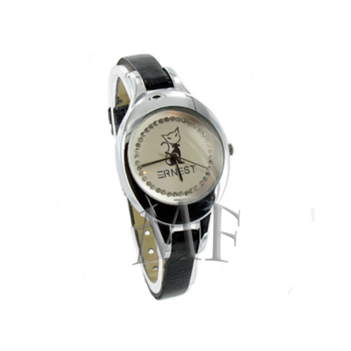 montre motif chat femme