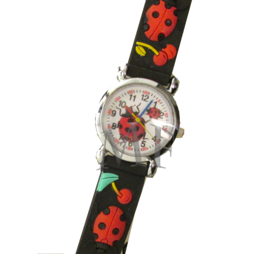 MONTRE ENFANT BRACELET SILICONE ROUGE