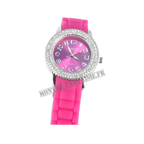 montre femme rose