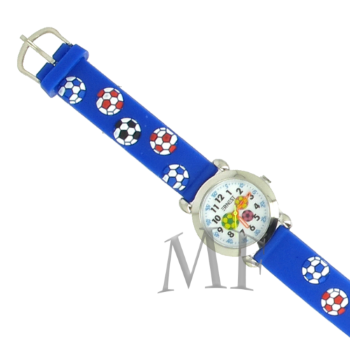 montre enfant bleu motif FOOT