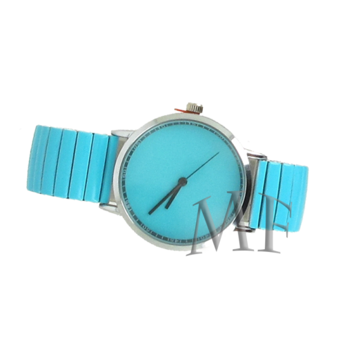 montre elastique bracelet bleu Happy pour femme