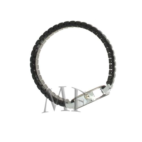 montre bracelet fin et noir extensible femme