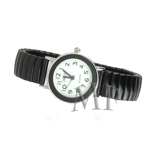 montre femme extensible noire