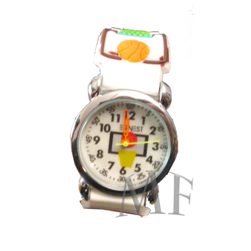 NBA montre enfant silicone blanche – Image 2