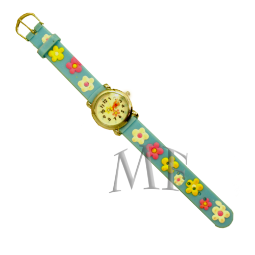 montre motif pour enfant bracelet solide en silicone, lecture facile de l'heure