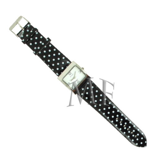 montre bracelet mode vichy noire