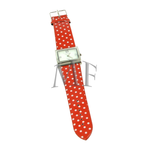 montre bracelet fantaisie femme rouge vichy