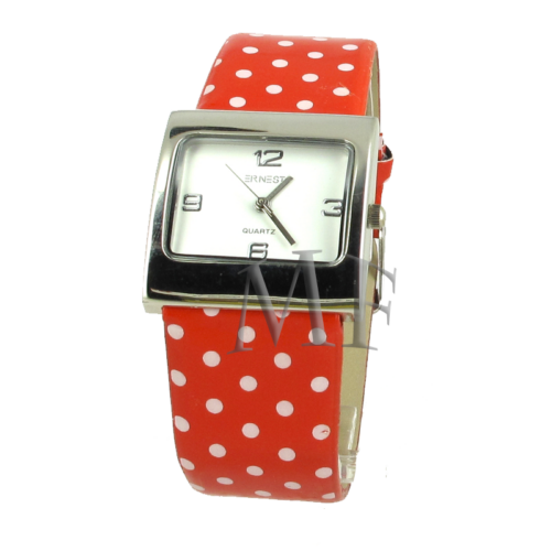 montre femme mode vichy rouge