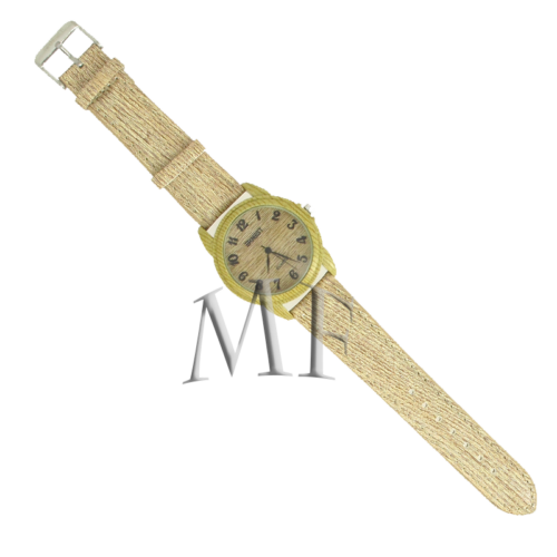 montre bracelet look foret bois clair