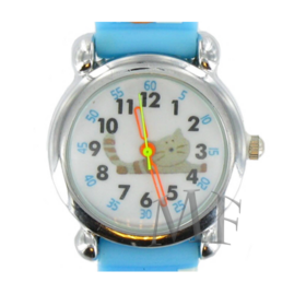 montre enfant motif chat fille et garçon