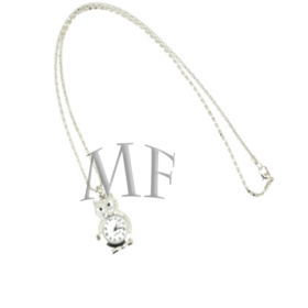 Montre collier Hibou métal