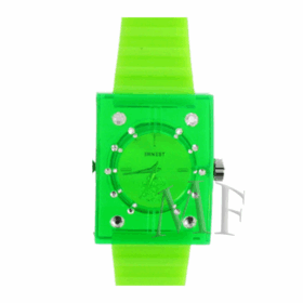 montre disco couleur verte