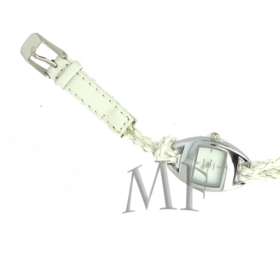 DUO montre lanière tressé blanche