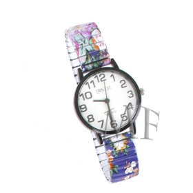 montre bracelet elastique femme monet colorée