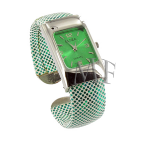 montre bracelet clip CORALIA VERTE