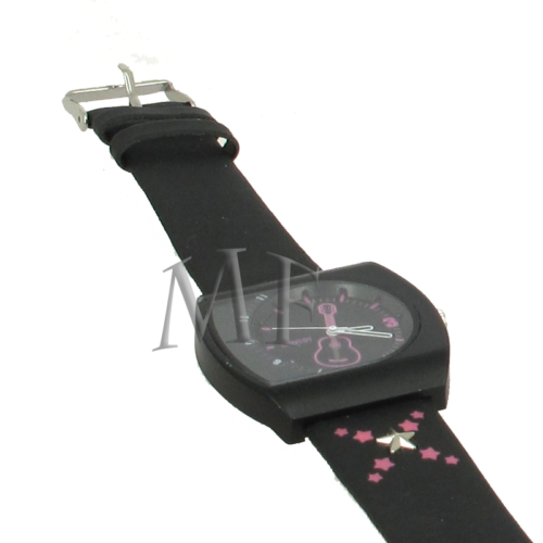 montre motif guitare musique