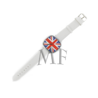 Montre LONDON blanche motif UnionJack – Image 4