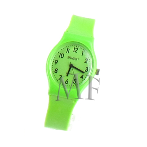 Tiktok, montre bracelet fin silicone  verte – Image 2