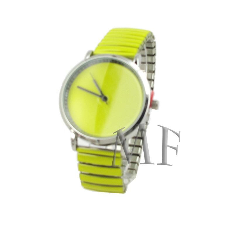 Happy montre extensible bracelet couleur jaune