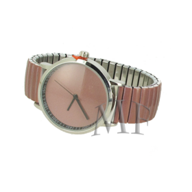 montre Happy couleur noisette, avec bracelet élastique extensible