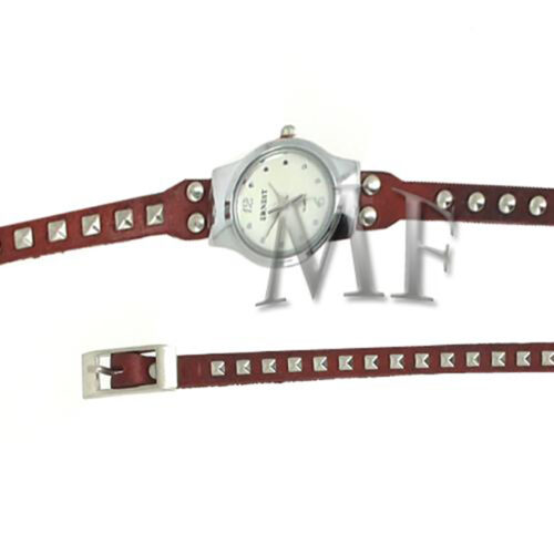 montre bracelet vagas en cuir naturel et bracelet in