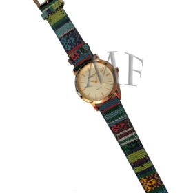 montre tissu bracelet couleur
