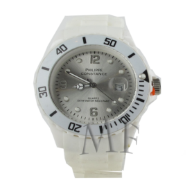 Montre sport Constance blanche silicone