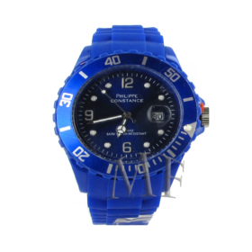 Montre sport Constance bleu silicone