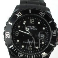 Montre sport Constance noire silicone – Image 2