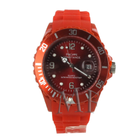 Montre sport Constance rouge silicone