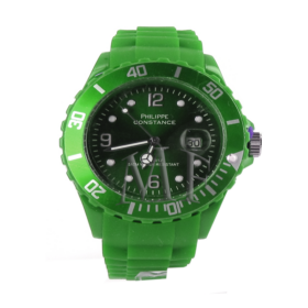 Montre sport Constance verte silicone