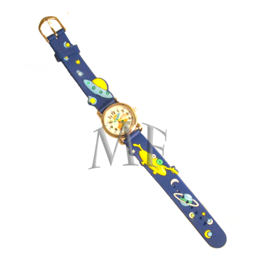 bracelet montre enfant avec motif bleu