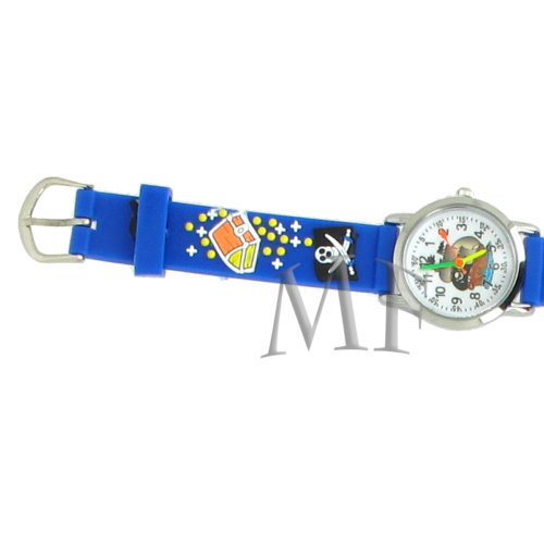 montre pirate pour enfant. Lecture facile de l'heure