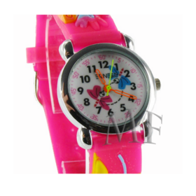 montre papillon bracelet silicone grenadine enfant