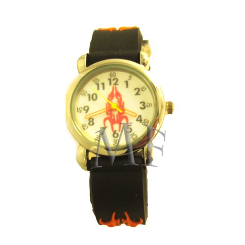 montre silicone enfant noire