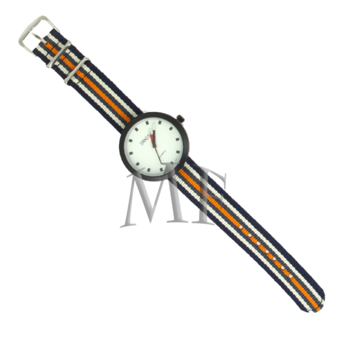 montre tissu ecologique bicolore bracelet tissu