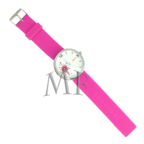 montre bracelet silicone motif splash