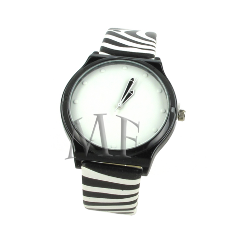 montre bracelet fantaisie motif zebre