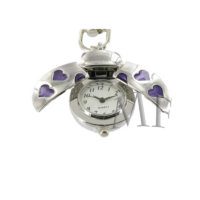 Coccinelle montre porte clef fantaisie coeurs fushia – Image 4
