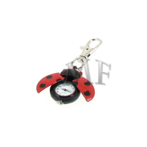 Montre porte clé coccinelle rouge