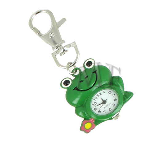 Porte clef montre Grenouille verte