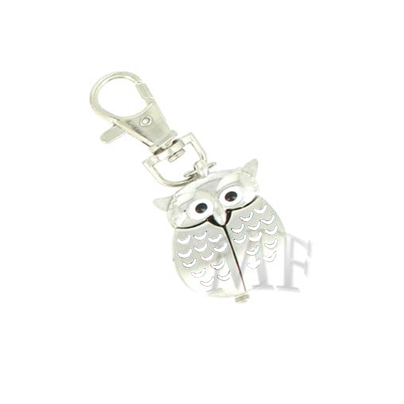 Montre porte clef Hibou blanc - Montre fantaisie