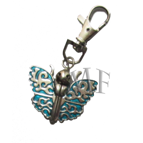 Montre porte clé papillon bleu – Image 2